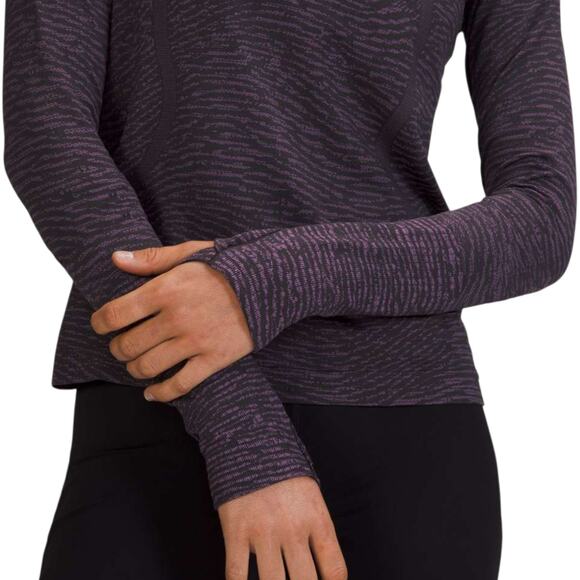 Lululemon Swiftly Tech Long Sleeve Shirt 2.0 Race Length Purple 14 - Picture 7 of 9